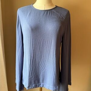 Cloth & Stone Blue Long Sleeve Relaxed Blouse